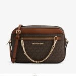 Michael Kors Jet Set on Chain Large West Crossbody Brown