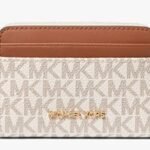 Jet Set Small Signature Logo Zip-Around Card Case
