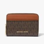 Jet Set Small Signature Logo Zip-Around Card Case